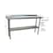 Bk Resources Work Table Stainless Steel Undershelf, Plastic feet 1.5" Riser 60"x18" SVTR-1860 - alternate 8